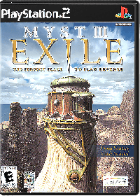 Myst 3 Exile Playstation 2 US box art